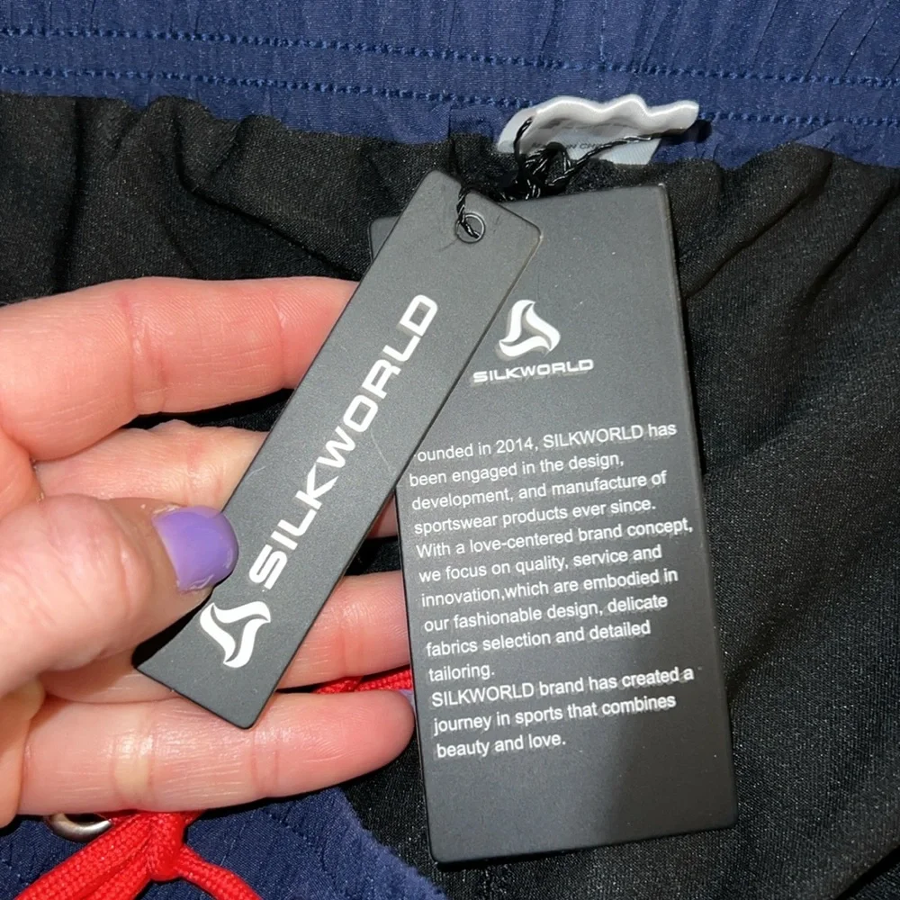NWT Amazon‎ Navy Blue Men's Swim Shorts- M